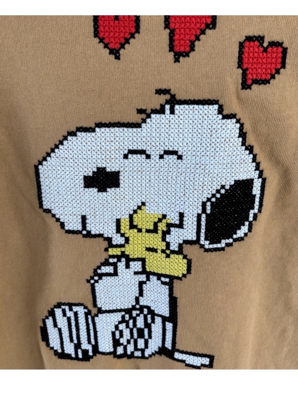 Zara Tan Snoopy Woodstock Graphic Short Sleeve Tee Size S - Picture 7 of 8